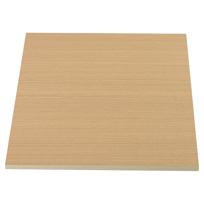 1220 mm széles, nagy textúrájú fényes poliészter fólia bambusz faszén fa furnér sárga mag koextrudált PVC panel
