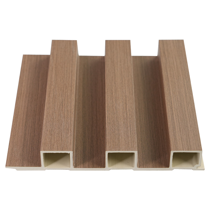 Szélesség 195mm Vastagság 28mm Bambuszszálas dekoratív fa belső épület horony 3D fa-műanyag kompozit PVC falpanel