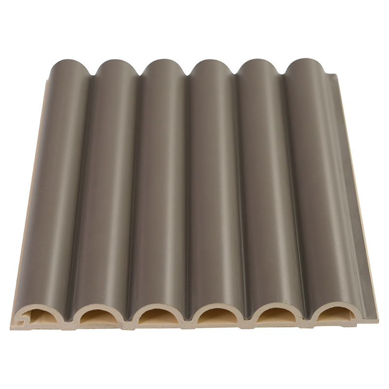 Szélesség 158mm Vastagság 15mm Hornyolt faszemcsés PVC WPC hullámpanel